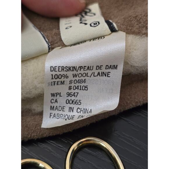 Eddie Bauer Women's Wool-Lined Suede Winter Warm Gloves Small NWT - Picture 4 of 4